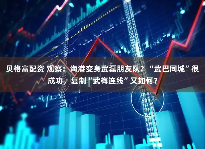贝格富配资 观察：海港变身武磊朋友队？“武巴同城”很成功，复制“武梅连线”又如何？