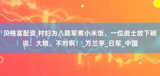贝格富配资 村妇为八路军煮小米饭，一位战士放下碗说：大娘，不对啊！_方兰亭_日军_中国